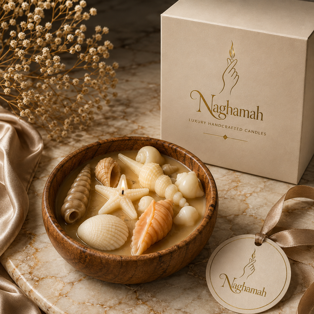 Naghamah Handmade Floral Candle