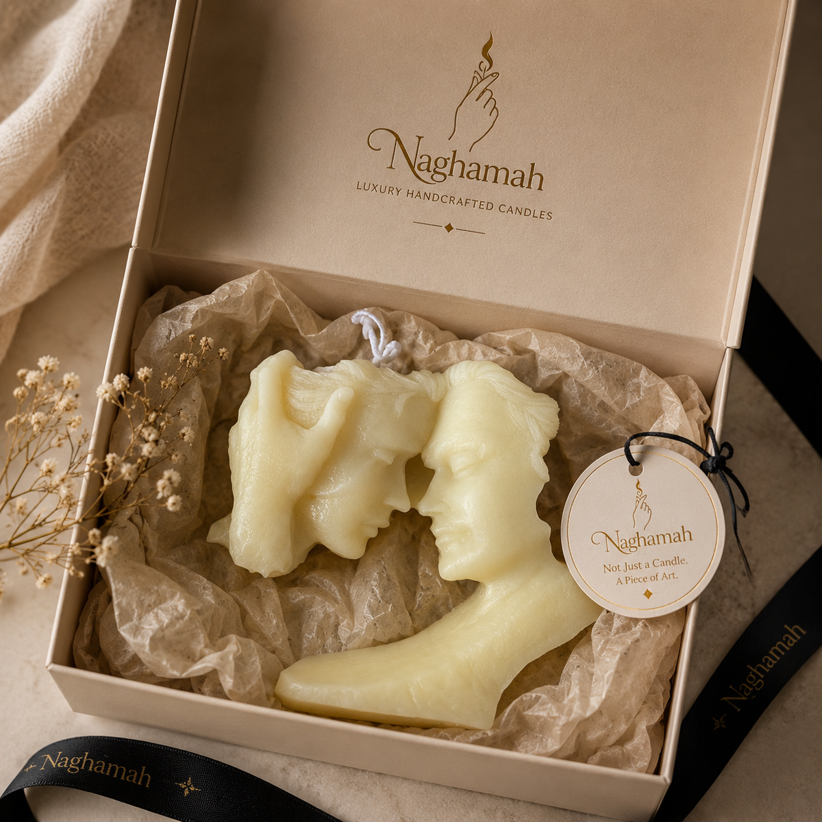 Elegant Sculptural Candle Gift Set